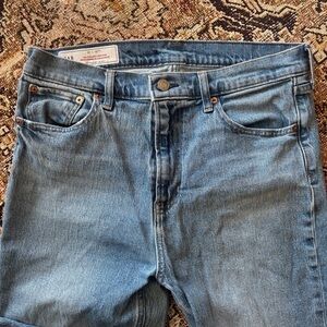 Gap 90’s Straight High Rise Blue Denim Jeans Size 12 Tall